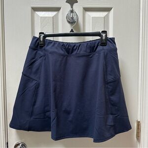 NWT Talbots Navy Blue A-Line Skort Size LP